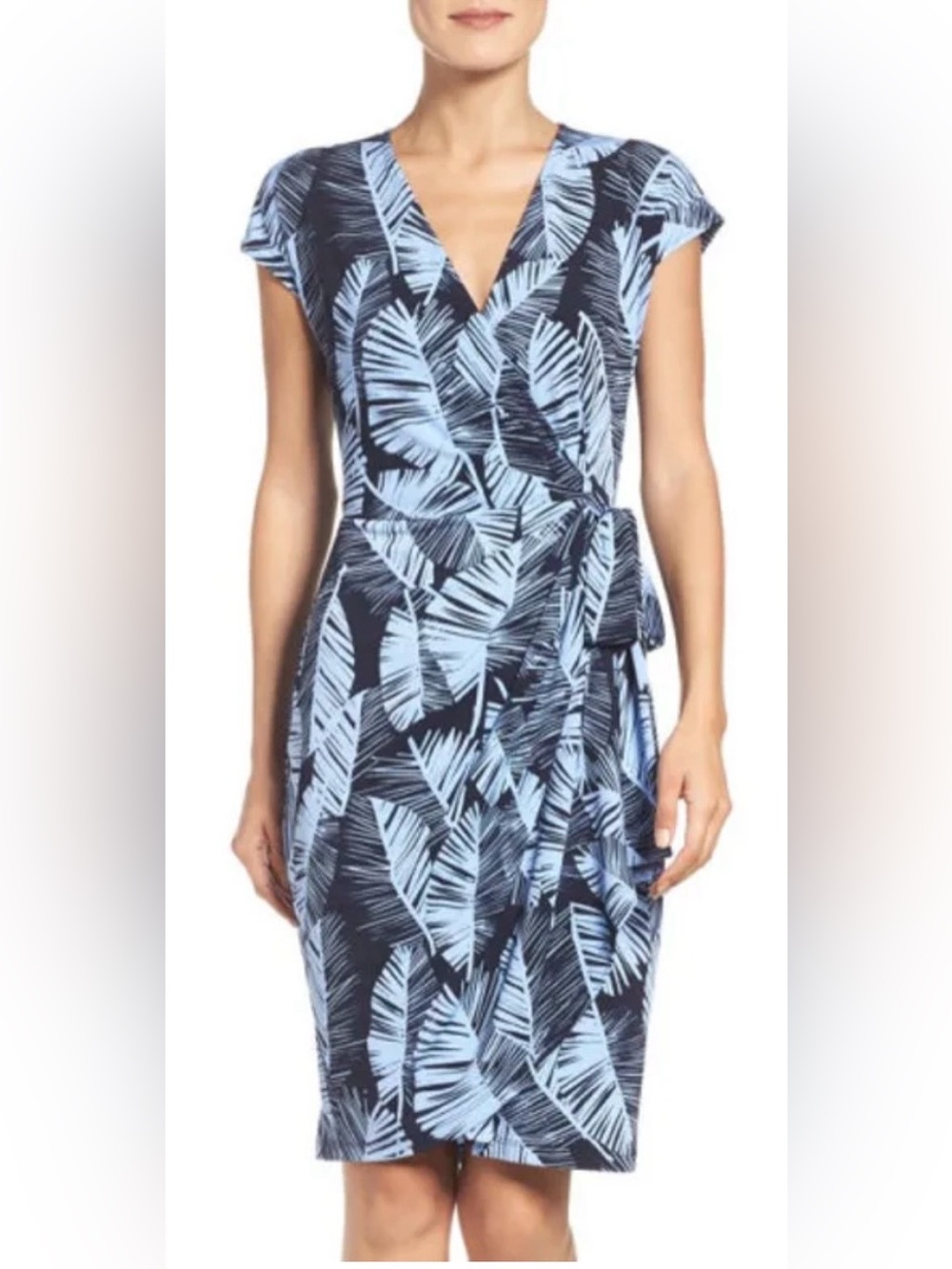 Maggy London Palm Print Dress - 10
